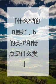 什么型的B最好，b的类型和特点是什么类