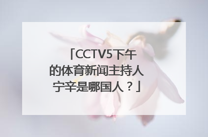 CCTV5下午的体育新闻主持人宁辛是哪国人？