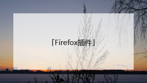 Firefox插件