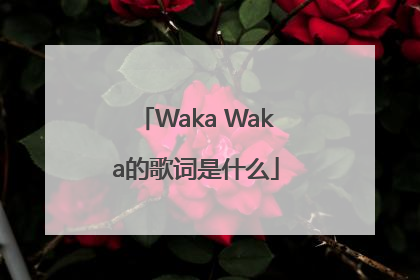 Waka Waka的歌词是什么