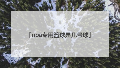 「nba专用篮球是几号球」NBA专用篮球是什么牌子