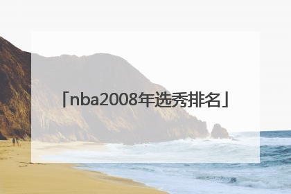 nba2008年选秀排名